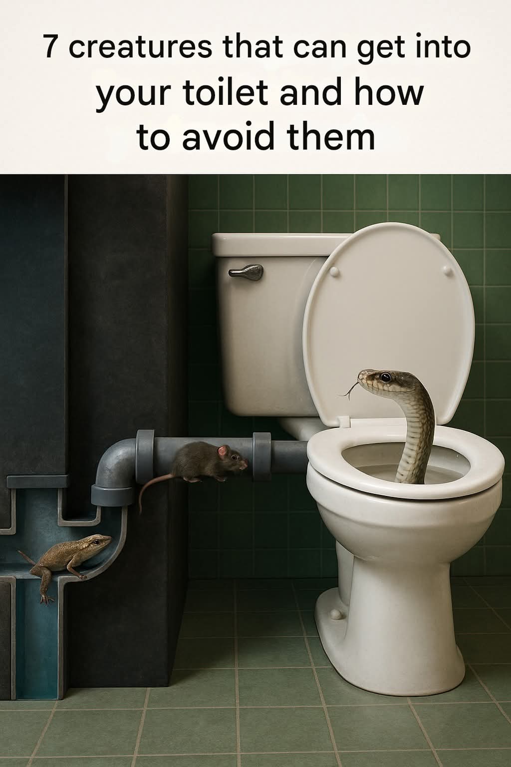 4 Creatures That Can Crawl Through Bathroom Pipes and How to Stop Them