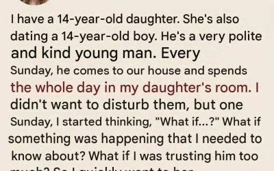 She unexpectedly opens the door to her teenage daughter’s room and stumbles upon something unexpected.